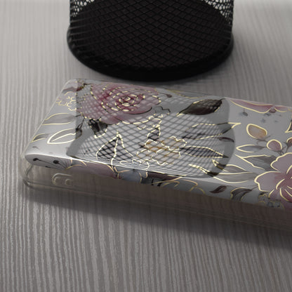Husa de protectie Techsuit Marble Series compatibila cu Apple iPhone 13, acoperire spate, Chloe White