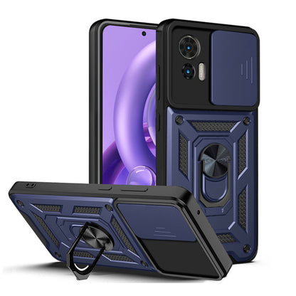 Husa de protectie Techsuit CamShield Series compatibila cu Motorola Edge 30 Neo, acoperire spate, albastru