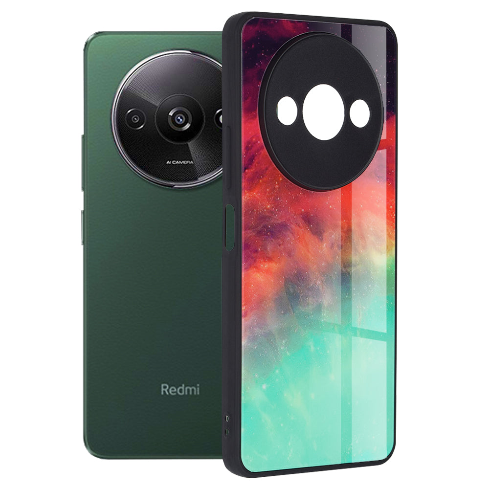 Husa de protectie Techsuit Glaze Series compatibila cu Xiaomi Redmi Note 13 5G, acoperire spate, Blue Ocean