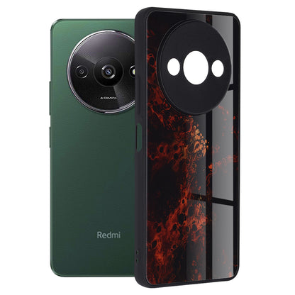 Husa de protectie Techsuit Glaze Series compatibila cu Xiaomi Redmi Note 13 5G, acoperire spate, Fiery Ocean