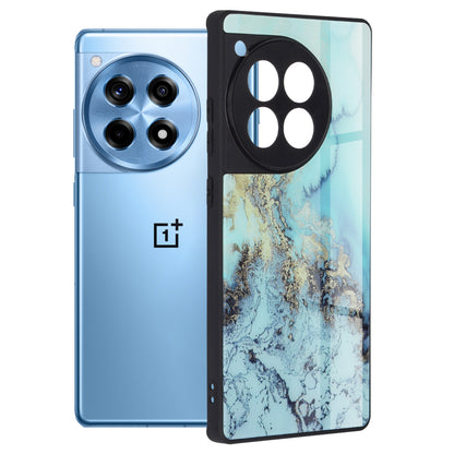 Husa de protectie Techsuit Glaze Series compatibila cu OnePlus 12R, acoperire spate, Blue Ocean