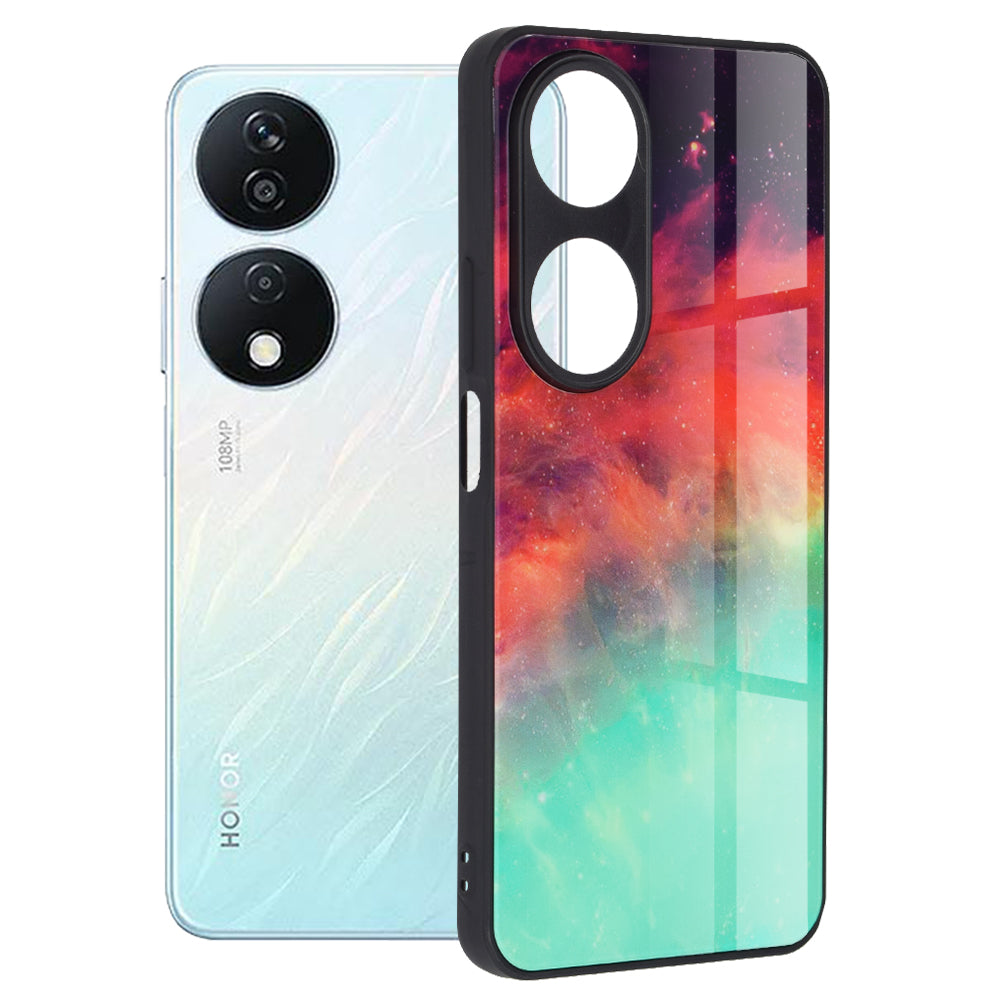 Husa de protectie Techsuit Glaze Series compatibila cu Honor X7b, acoperire spate, Fiery Ocean