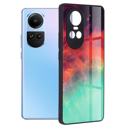 Husa de protectie Techsuit Glaze Series compatibila cu Oppo Reno10, acoperire spate, Fiery Ocean