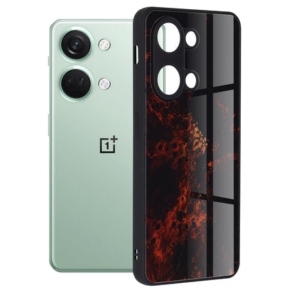 Husa de protectie Techsuit Glaze Series compatibila cu OnePlus Nord N30 SE, acoperire spate, Red Nebula
