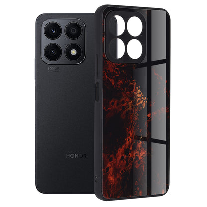 Husa de protectie Techsuit Glaze Series compatibila cu Honor X8a, acoperire spate, Red Nebula