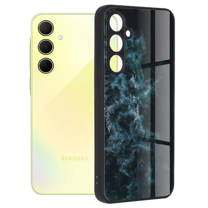Husa de protectie Techsuit Glaze Series compatibila cu Samsung Galaxy A35 5G, acoperire spate, Fiery Ocean