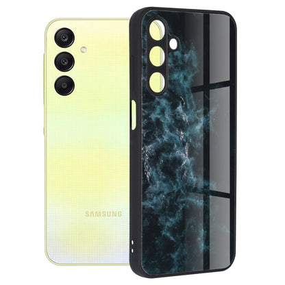 Husa de protectie Techsuit Glaze Series compatibila cu Samsung Galaxy A25 5G, acoperire spate, Blue Nebula