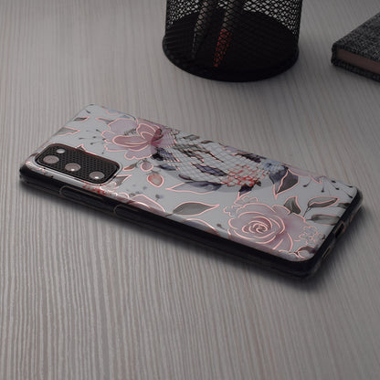 Husa de protectie Techsuit Marble Series compatibila cu Honor 90 SMART, acoperire spate, Pink Hex