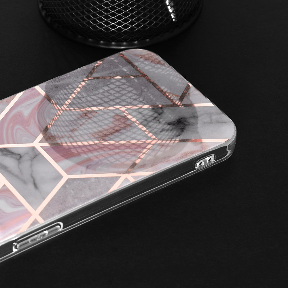 Husa de protectie Techsuit Marble Series compatibila cu Honor Magic5 Lite, acoperire spate, Green Hex