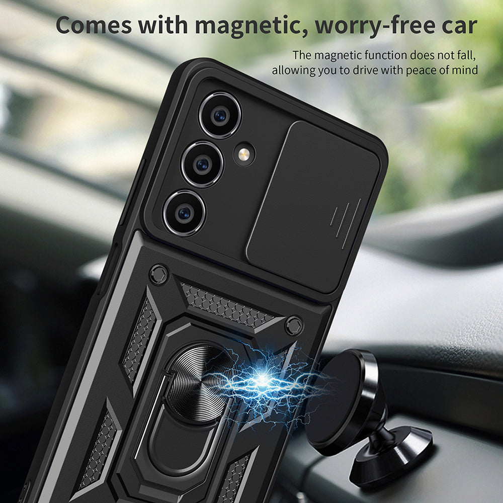 Husa de protectie Techsuit CamShield Series compatibila cu Samsung Galaxy M55, acoperire spate, rose gold