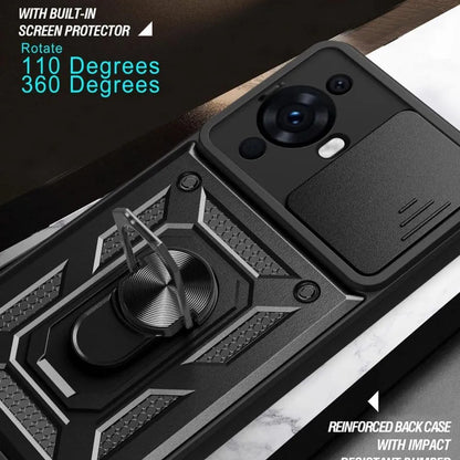 Husa de protectie Techsuit CamShield Series compatibila cu Huawei nova 12s, acoperire spate, rose gold