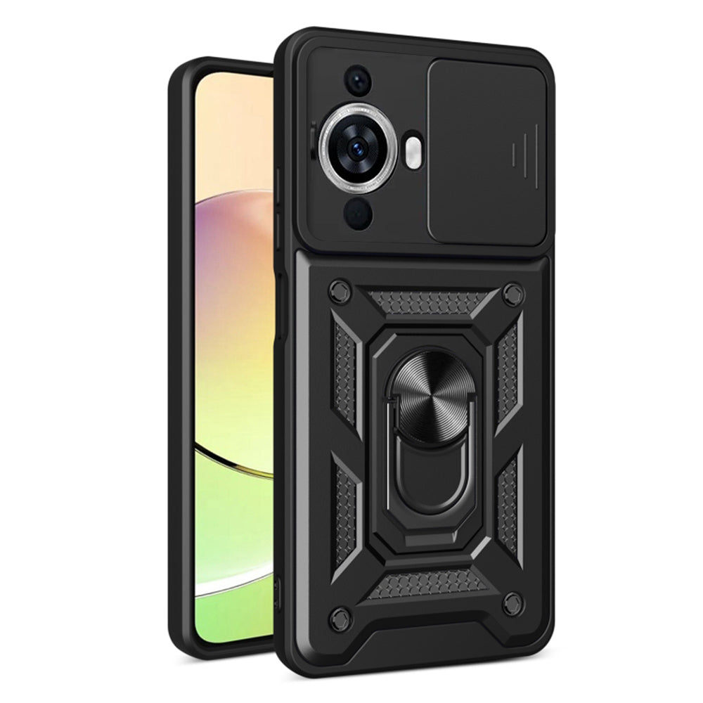 Husa de protectie Techsuit CamShield Series compatibila cu Huawei nova 12s, acoperire spate, negru