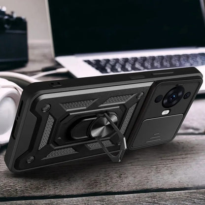 Husa de protectie Techsuit CamShield Series compatibila cu Huawei nova 11, acoperire spate, negru