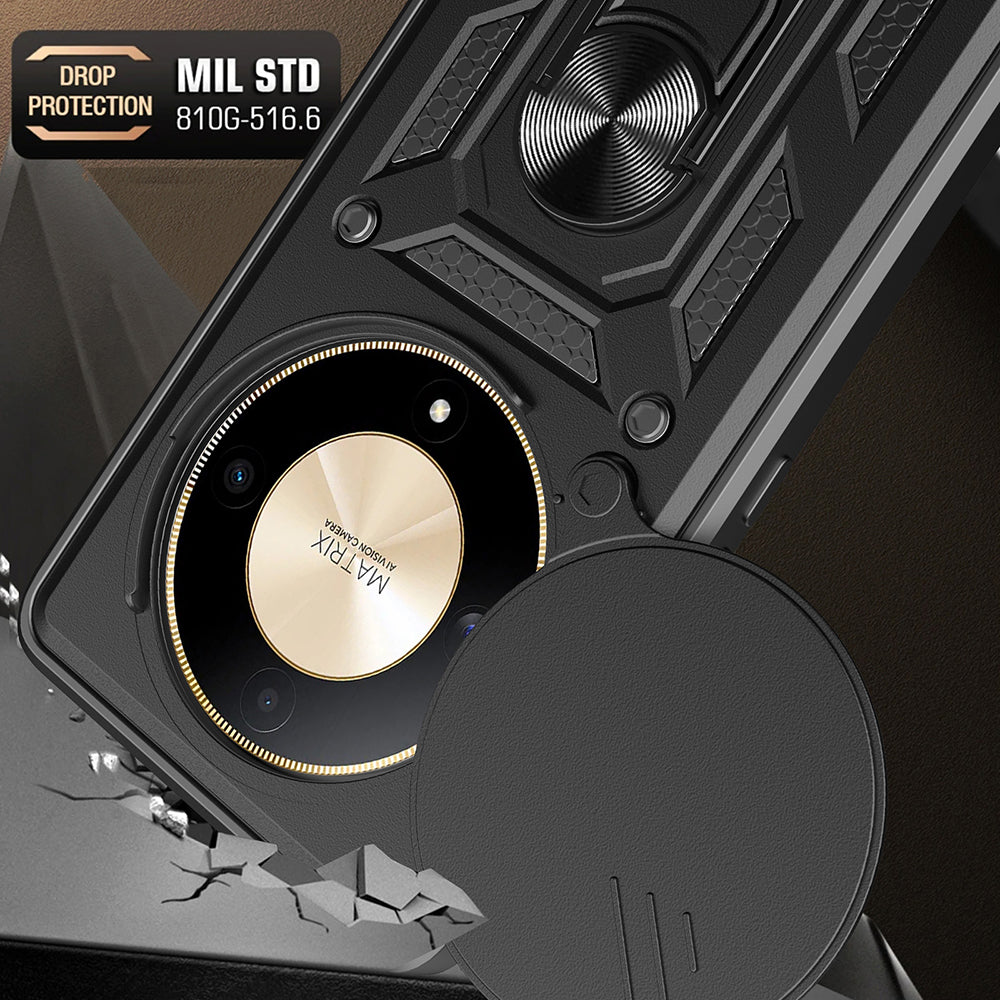 Husa de protectie Techsuit CamShield Series compatibila cu Huawei nova 12i, acoperire spate, verde