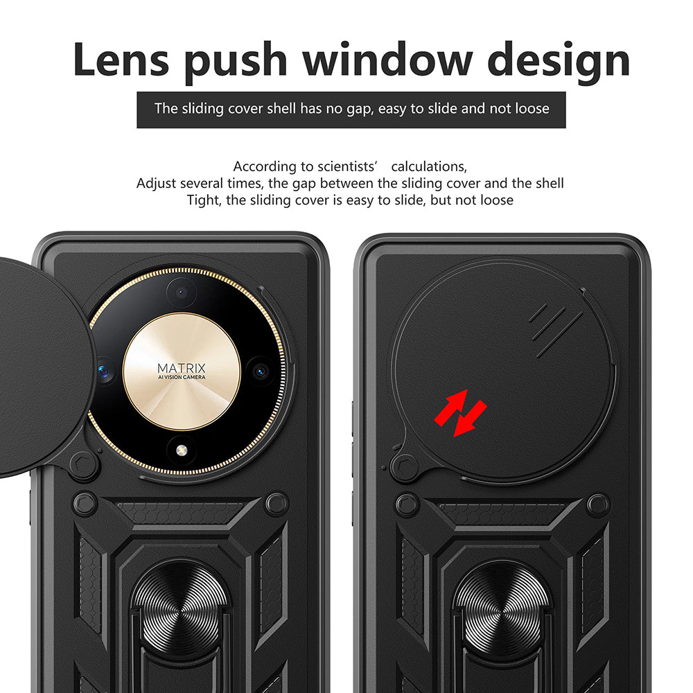 Husa de protectie Techsuit CamShield Series compatibila cu Huawei nova 12i, acoperire spate, negru