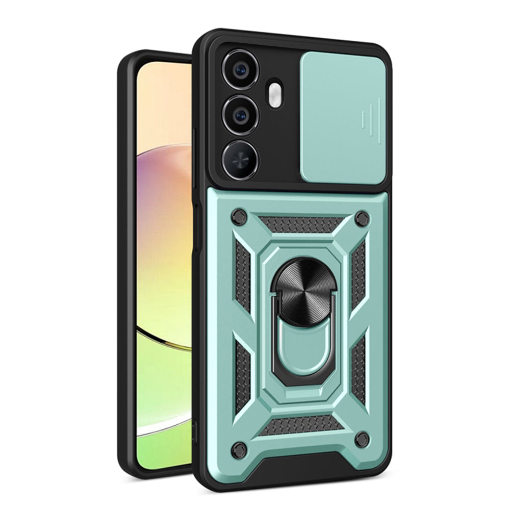 Husa de protectie Techsuit CamShield Series compatibila cu Realme C65, acoperire spate, verde