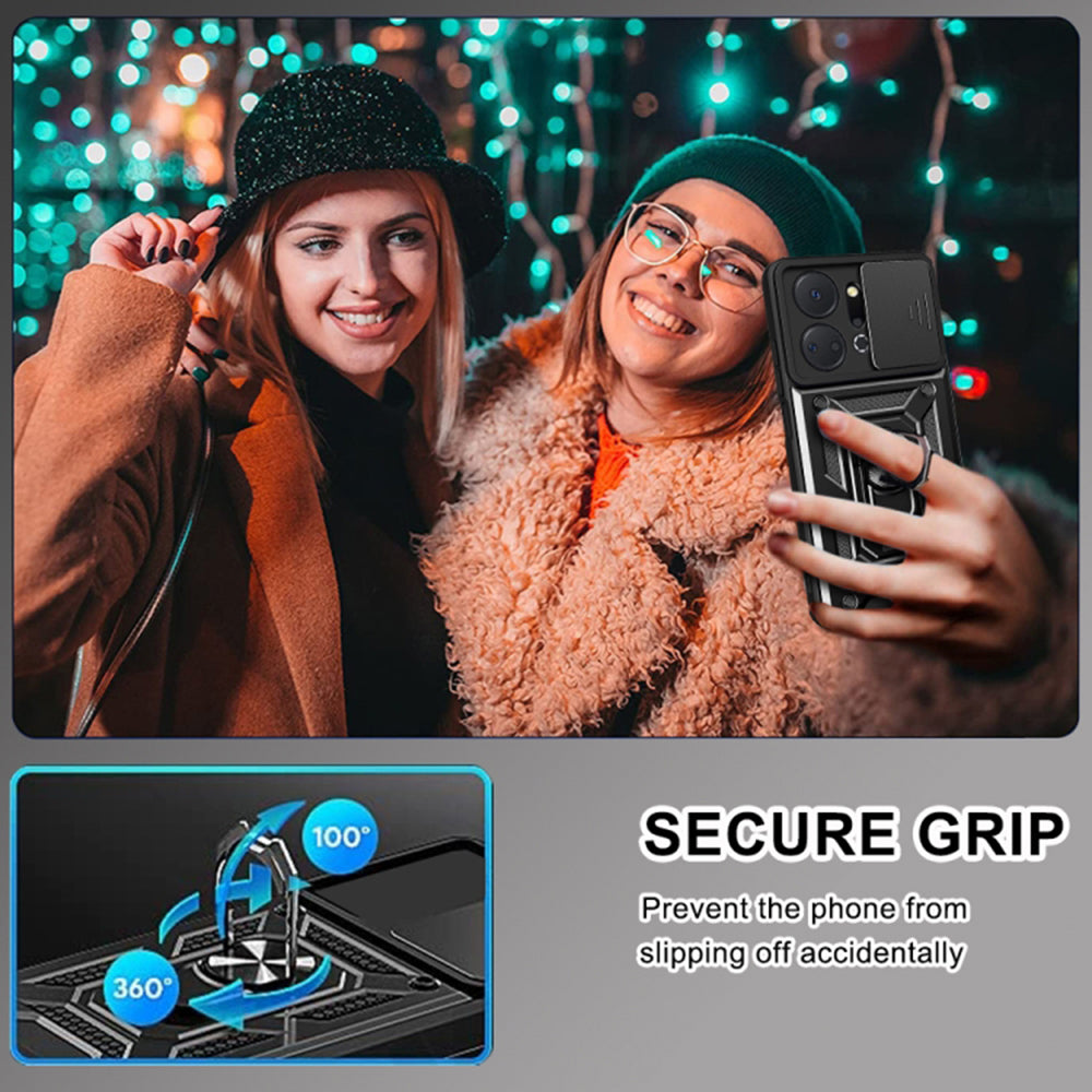 Husa de protectie Techsuit CamShield Series compatibila cu Honor X7a, acoperire spate, rose gold