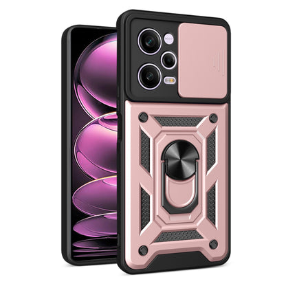 Husa de protectie Techsuit CamShield Series compatibila cu Xiaomi Redmi Poco X5 Pro, acoperire spate, rose gold