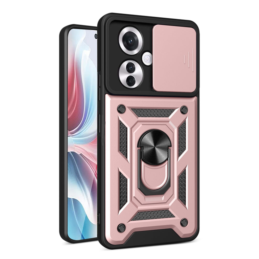 Husa de protectie Techsuit CamShield Series compatibila cu Oppo Reno11 F, acoperire spate, rose gold