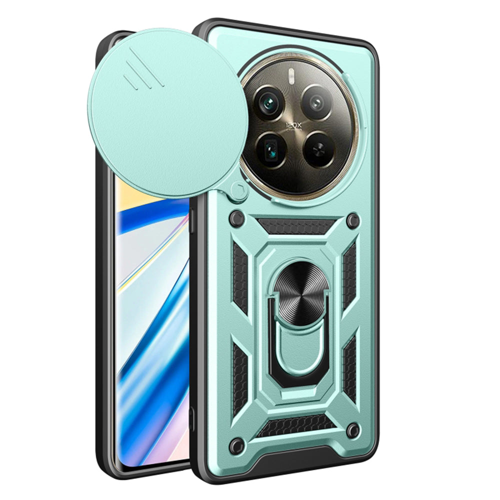 Husa de protectie Techsuit CamShield Series compatibila cu Realme 12 Pro, acoperire spate, verde