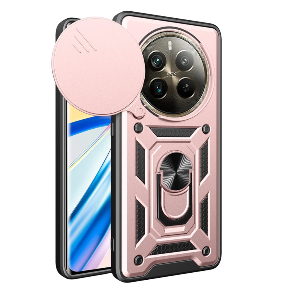 Husa de protectie Techsuit CamShield Series compatibila cu Realme 12 Pro Plus, acoperire spate, rose gold