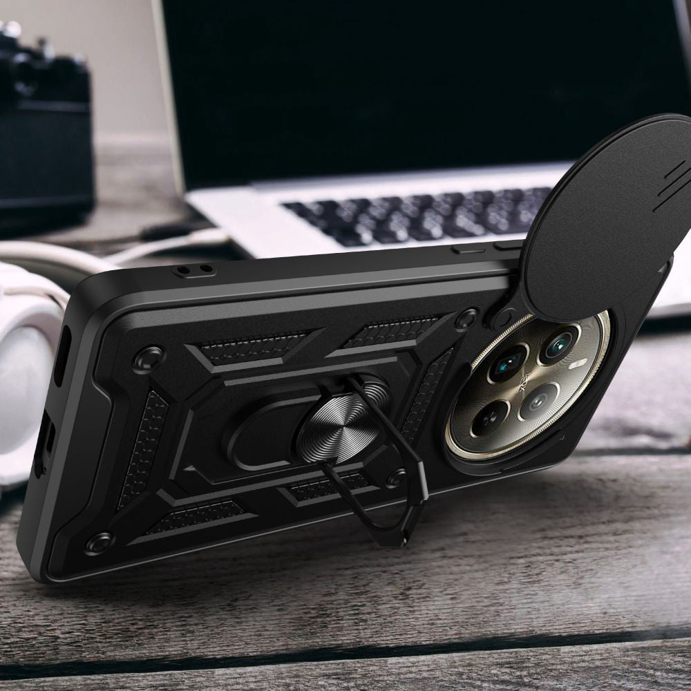 Husa de protectie Techsuit CamShield Series compatibila cu Honor Magic6 Pro, acoperire spate, verde