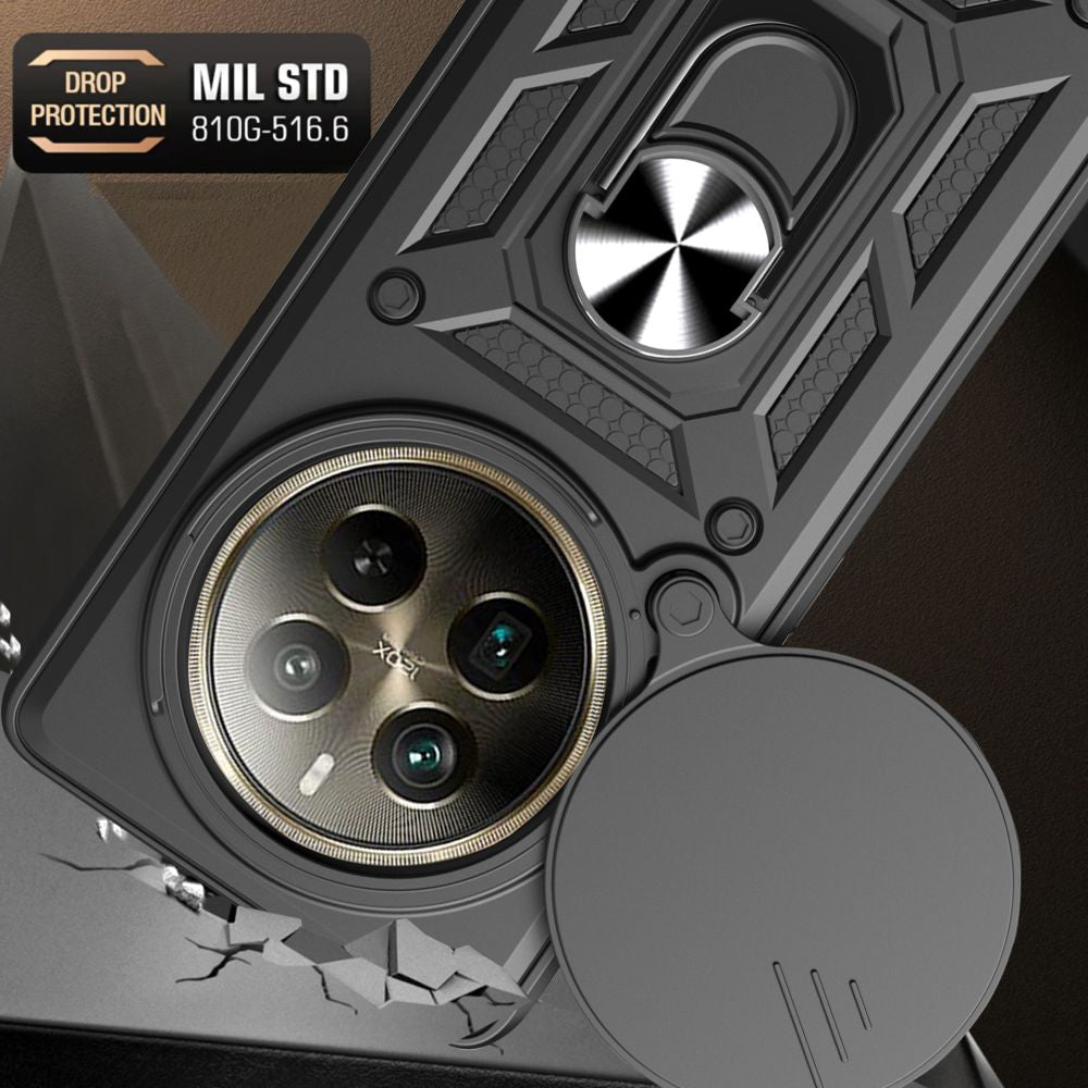 Husa de protectie Techsuit CamShield Series compatibila cu Honor Magic6 Pro, acoperire spate, verde