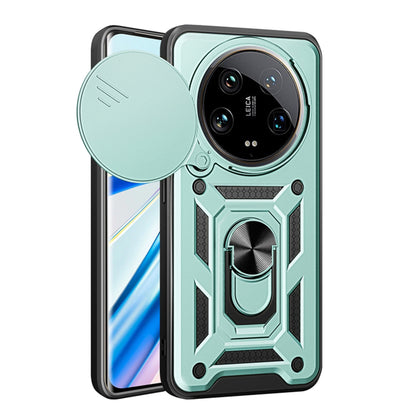 Husa de protectie Techsuit CamShield Series compatibila cu Xiaomi 14 Ultra, acoperire spate, verde
