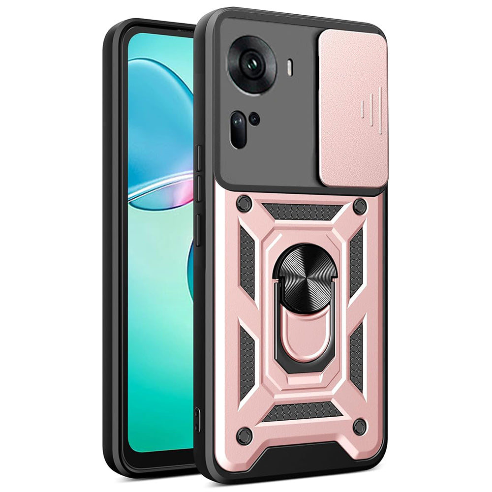 Husa de protectie Techsuit CamShield Series compatibila cu Oppo Reno11, acoperire spate, rose gold