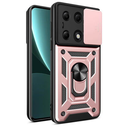 Husa de protectie Techsuit CamShield Series compatibila cu Xiaomi Redmi Poco M6 Pro 4G, acoperire spate, rose gold
