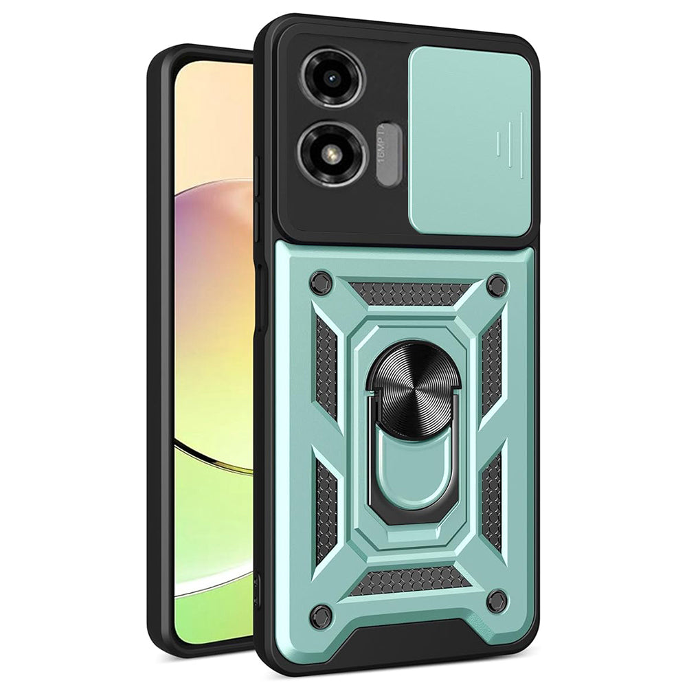 Husa de protectie Techsuit CamShield Series compatibila cu Motorola Moto G04, acoperire spate, verde