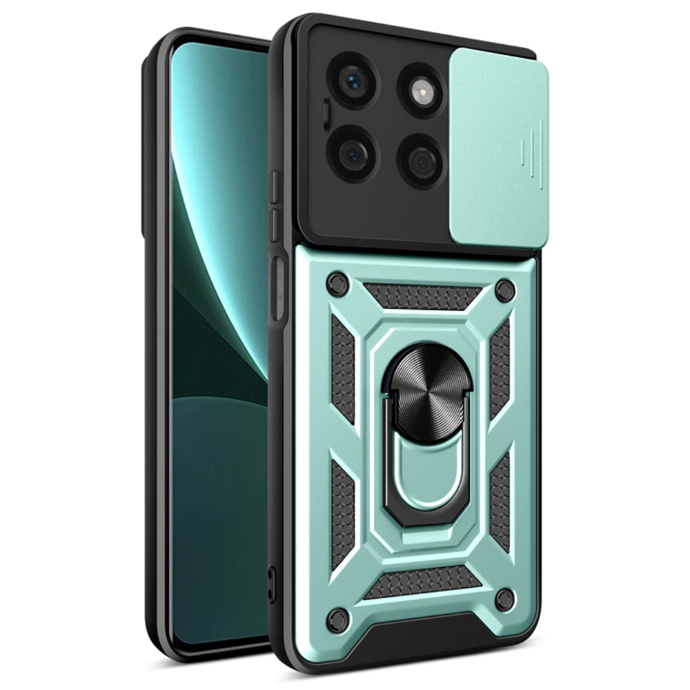 Husa de protectie Techsuit CamShield Series compatibila cu Honor X8b, acoperire spate, verde