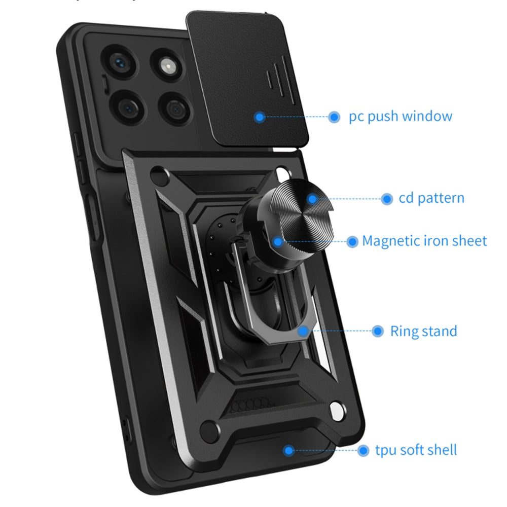 Husa de protectie Techsuit CamShield Series compatibila cu Honor X8b, acoperire spate, verde