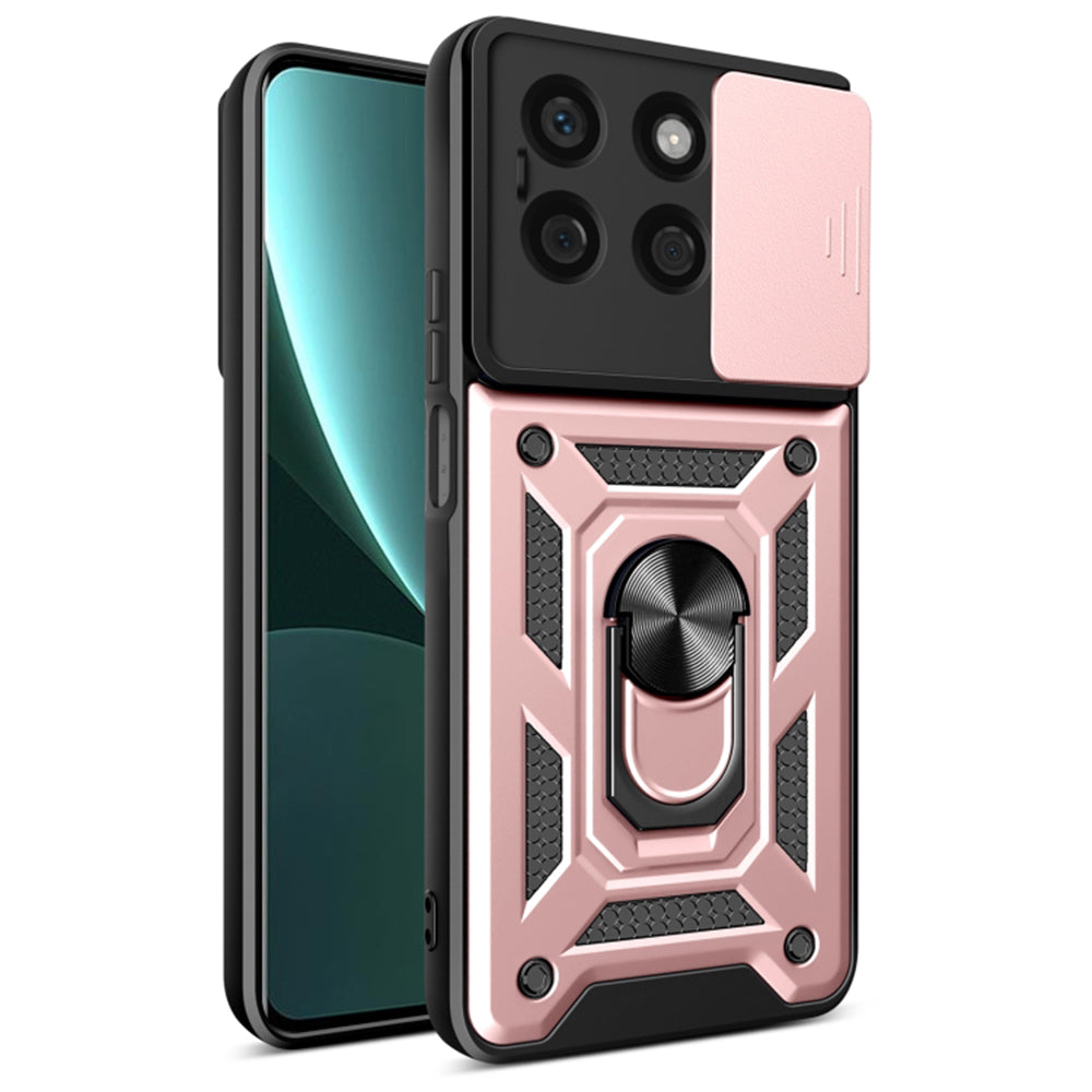 Husa de protectie Techsuit CamShield Series compatibila cu Honor X8b, acoperire spate, rose gold