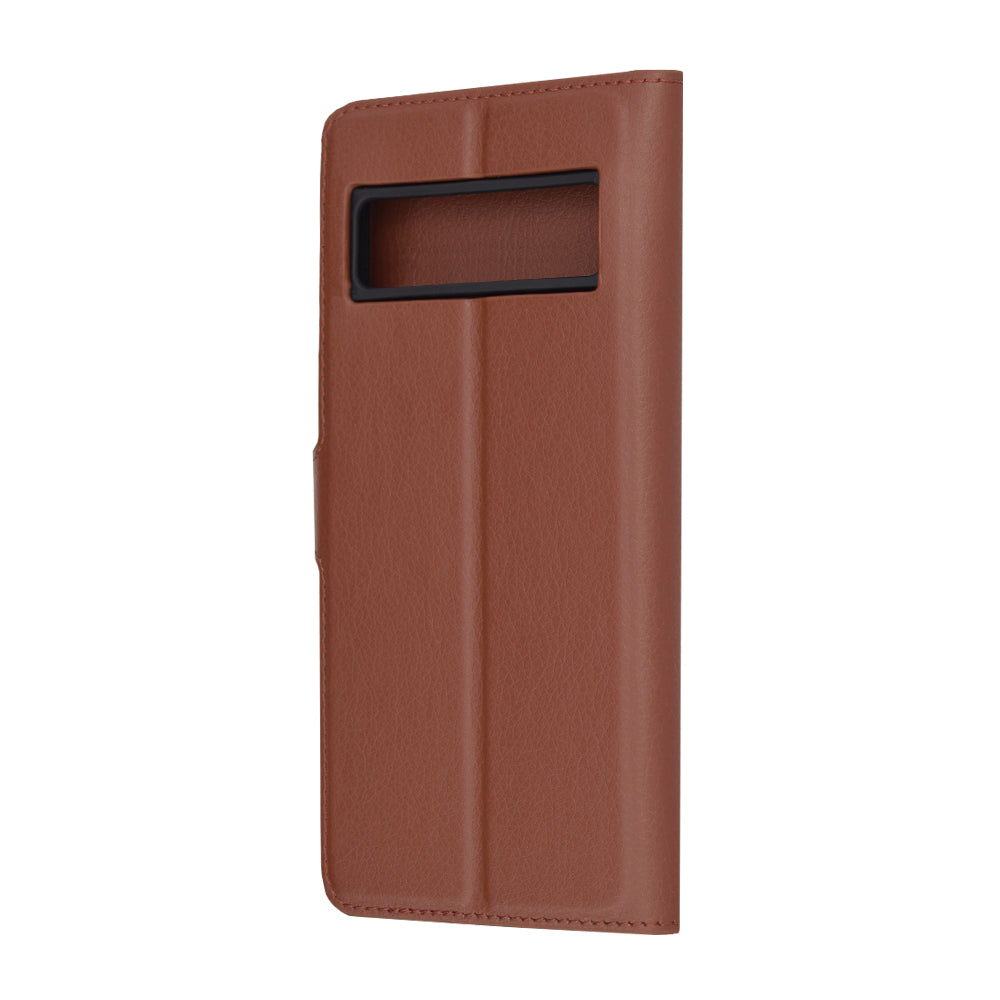 Husa de protectie Techsuit Leather Folio compatibila cu Google Pixel 8 Pro, acoperire spate, maro