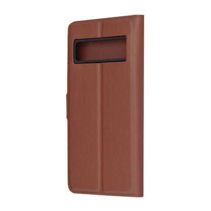 Husa de protectie Techsuit Leather Folio compatibila cu Google Pixel 8 Pro, acoperire spate, maro