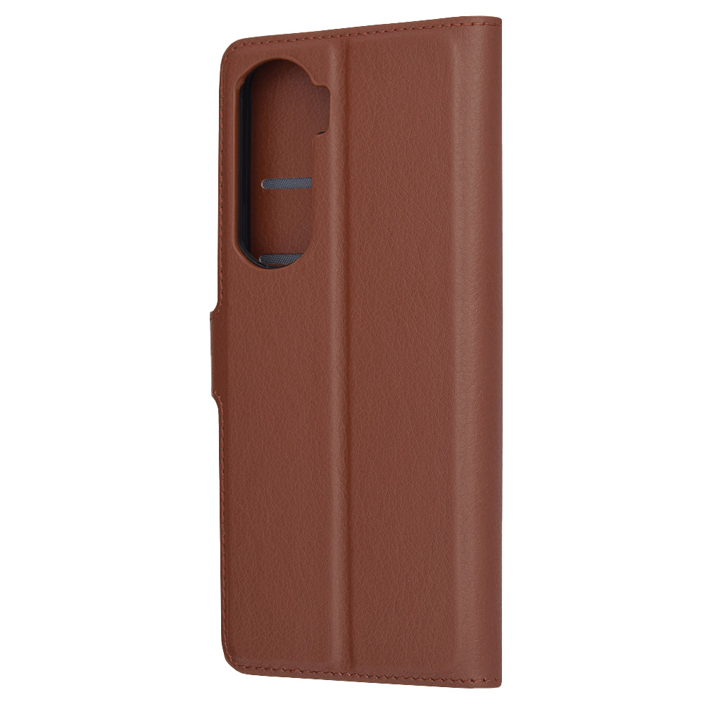 Husa de protectie Techsuit Leather Folio compatibila cu Honor 90 Lite, acoperire spate, maro