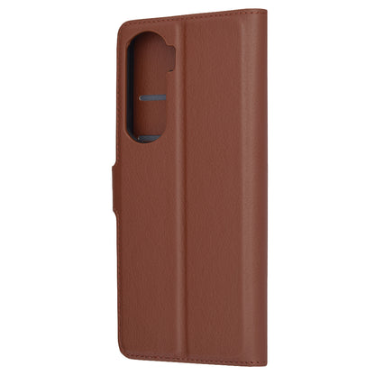 Husa de protectie Techsuit Leather Folio compatibila cu Honor 90 Lite, acoperire spate, maro
