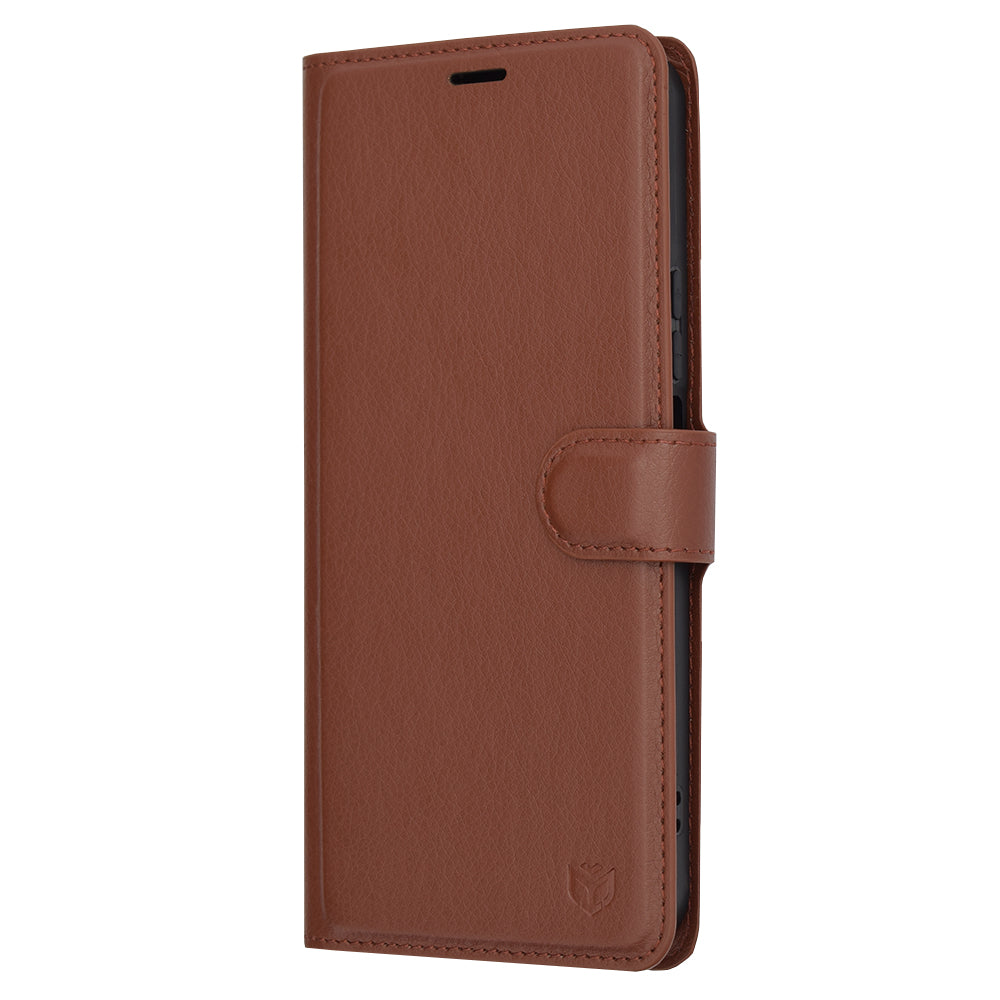 Husa de protectie Techsuit Leather Folio compatibila cu Honor 90 Lite, acoperire spate, maro