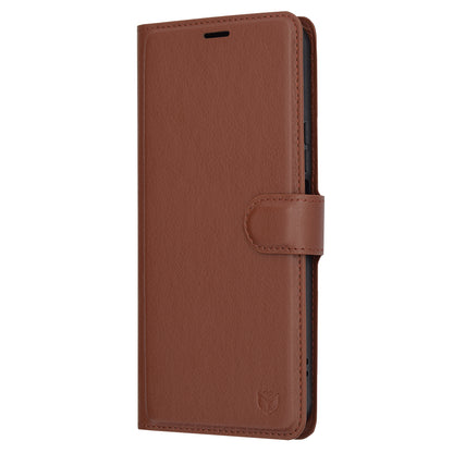 Husa de protectie Techsuit Leather Folio compatibila cu Honor 90 Lite, acoperire spate, maro