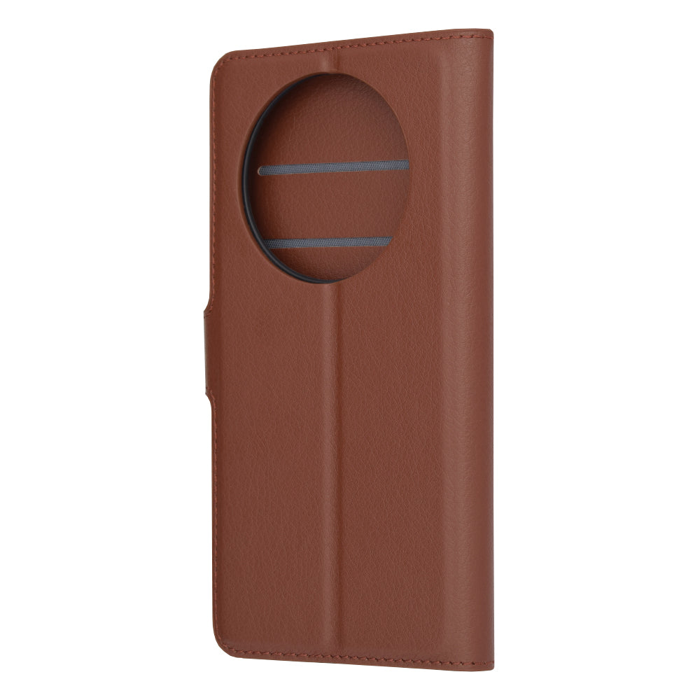 Husa de protectie Techsuit Leather Folio compatibila cu Honor Magic5 Lite, acoperire spate, maro