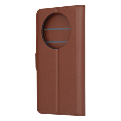 Husa de protectie Techsuit Leather Folio compatibila cu Honor Magic5 Lite, acoperire spate, maro