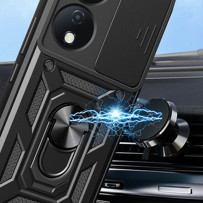 Husa de protectie Techsuit CamShield Series compatibila cu Honor 90 SMART, acoperire spate, rose gold