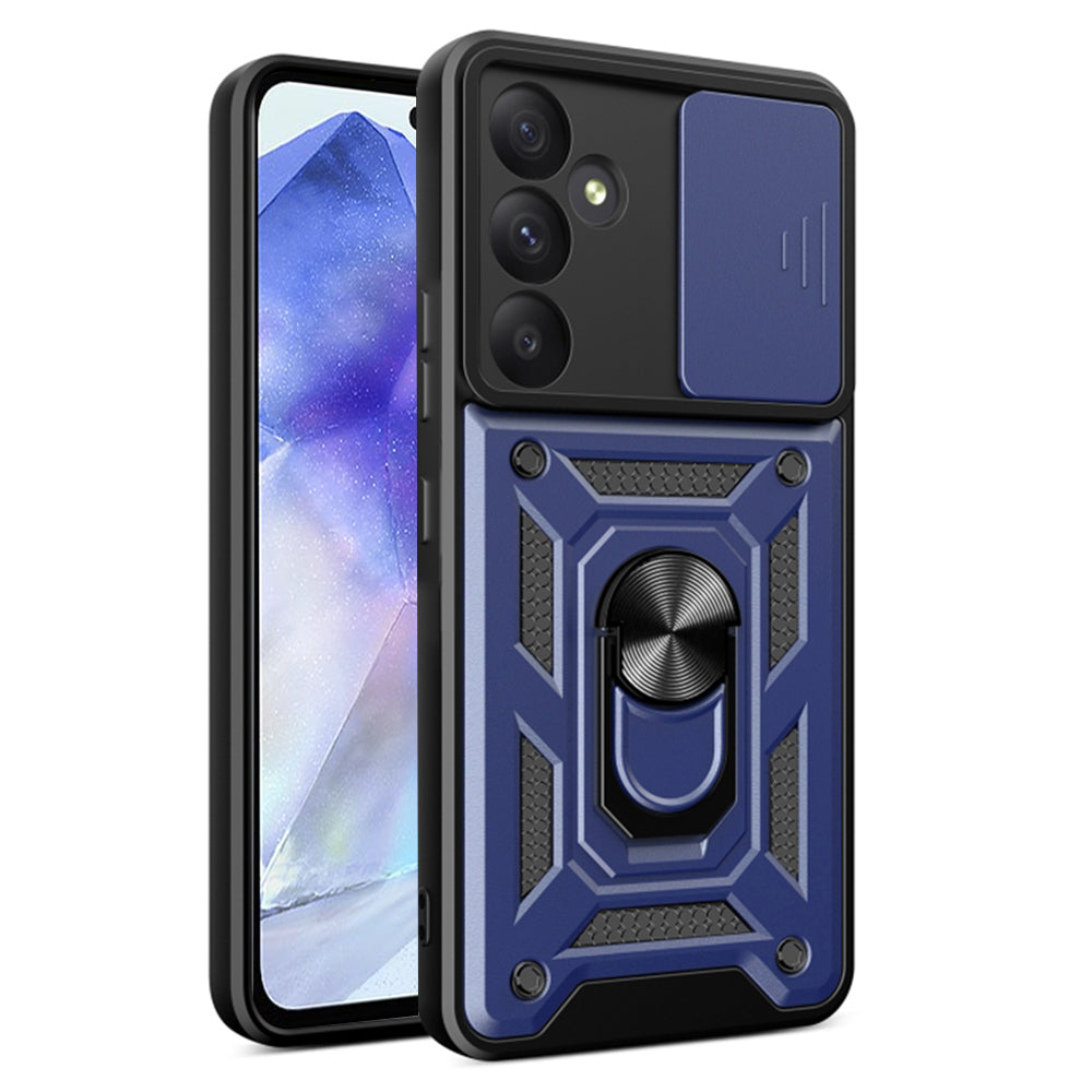 Husa de protectie Techsuit CamShield Series compatibila cu Samsung Galaxy A35 5G, acoperire spate, albastru