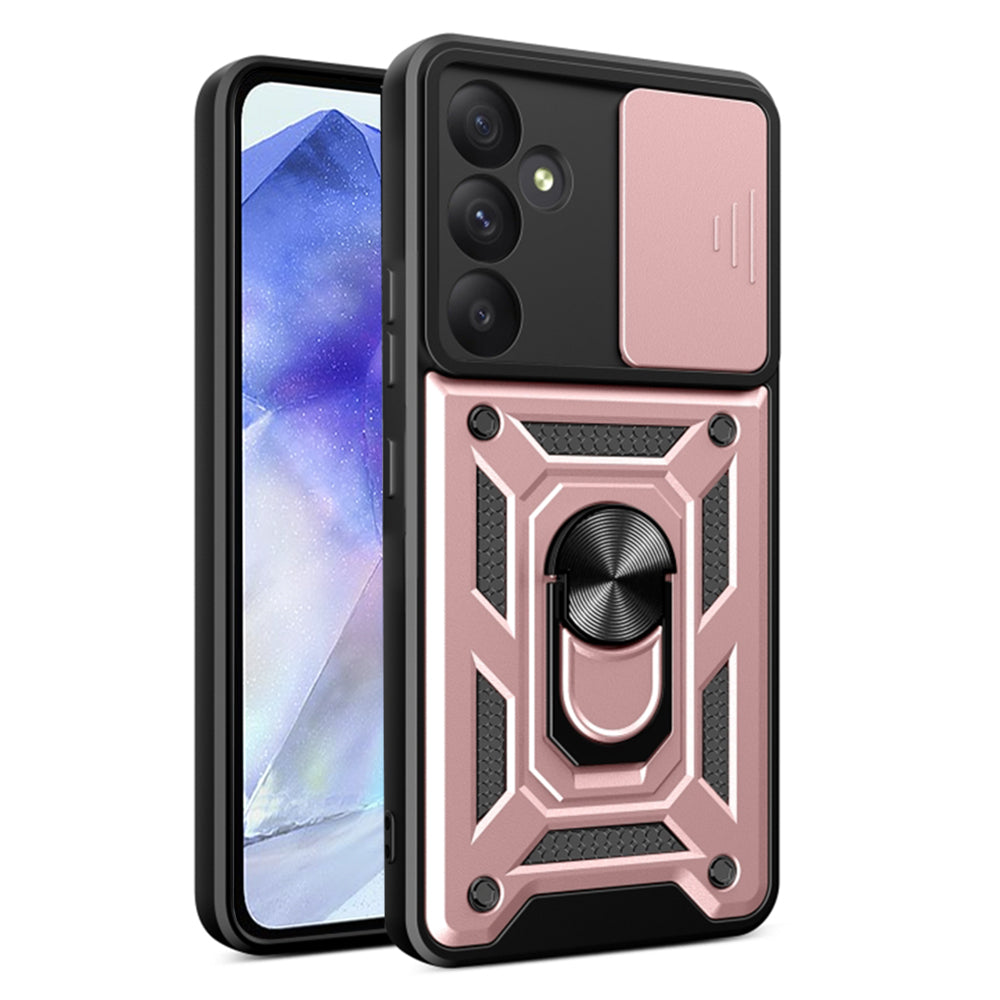 Husa de protectie Techsuit CamShield Series compatibila cu Samsung Galaxy A35 5G, acoperire spate, rose gold