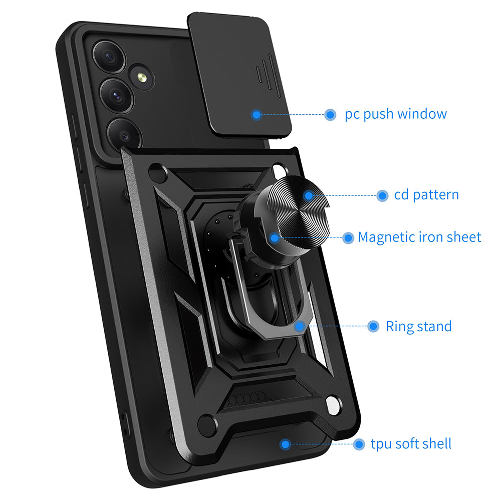 Husa de protectie Techsuit CamShield Series compatibila cu Samsung Galaxy A35 5G, acoperire spate, rose gold
