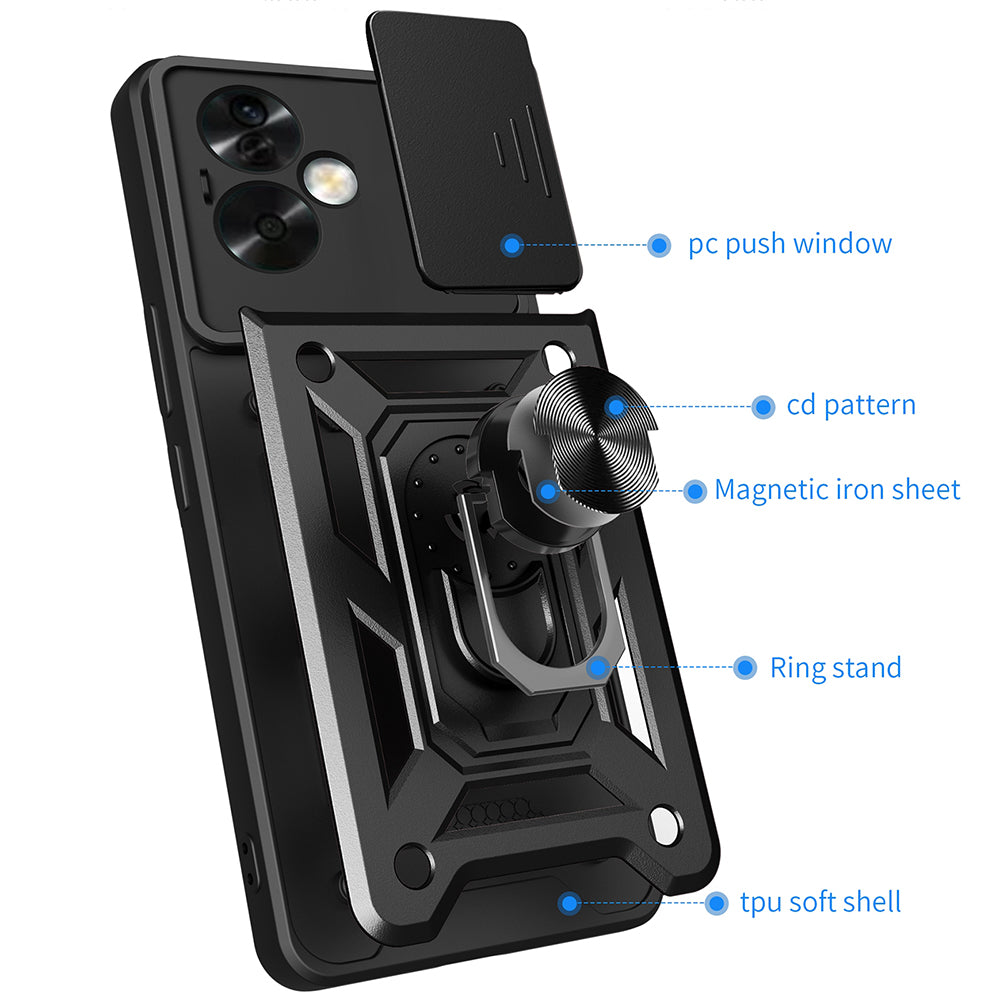 Husa de protectie Techsuit CamShield Series compatibila cu Oppo A79 5G, acoperire spate, rose gold