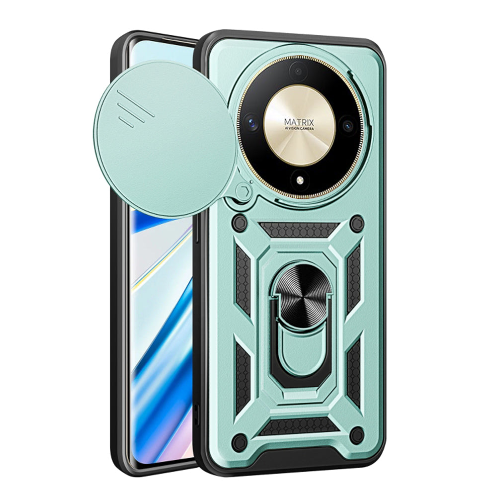 Husa de protectie Techsuit CamShield Series compatibila cu Honor Magic6 Lite, acoperire spate, verde