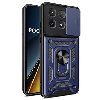 Husa de protectie Techsuit CamShield Series compatibila cu Xiaomi Poco X6 Pro, acoperire spate, albastru