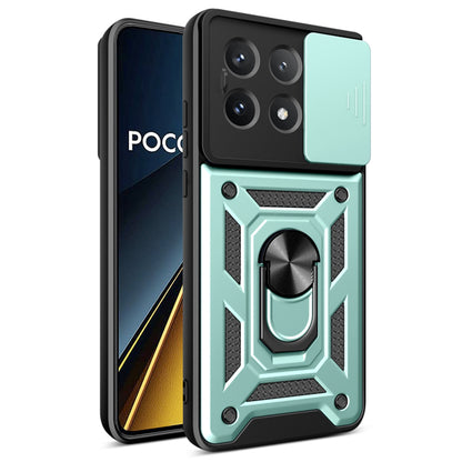 Husa de protectie Techsuit CamShield Series compatibila cu Xiaomi Poco X6 Pro, acoperire spate, verde